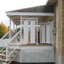 Auvent en polycarbonate